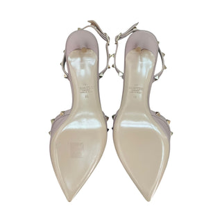 Valentino Garavani Blush Pink Rockstud Slingback Pumps