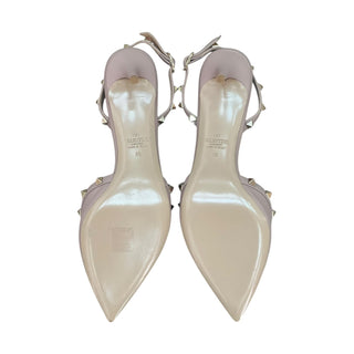 Valentino Garavani Blush Pink Rockstud Slingback Pumps