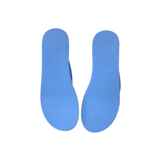 Chanel Blue CC Camellia Flip Flops Sandals