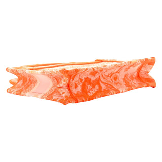 Christian Dior Mini Book Tote in Orange Embroidered Toile de Jouy Canvas