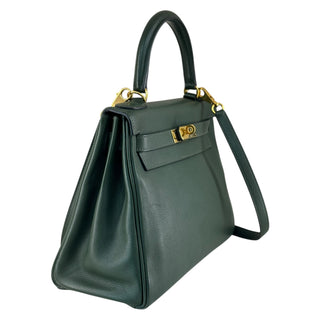 Hermès Kelly 28 In Vert Anglais Togo Leather With Gold Hardware