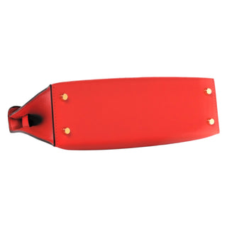 Hermes Mini Kelly 20 Rouge De Coeur Chevré Leather With Gold Hardware