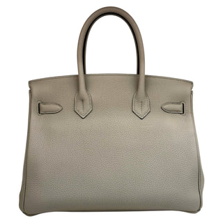 Hermes Birkin 30 Gris Tourterelle Togo Leather With Gold Hardware