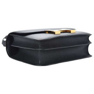 Hermes Black Constance 24 In Epsom Leather With Gold Hardware