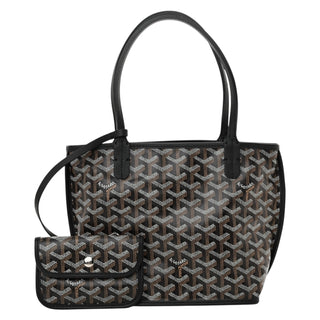 Goyard Black Goyardine Reversible Mini Anjou Bag