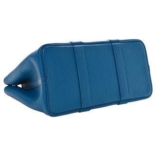 Hermes Garden Party 30 Veau Negonda In Bleu Outremer With Palladium Hardware