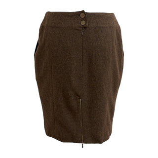 Chanel Brown Wool Tweed Jacket and Skirt Set