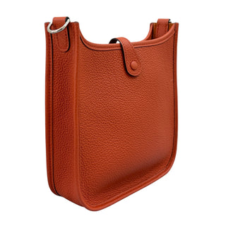 Hermes Cuivre Togo Leather Evelyne TPM Palladium Gold Hardware