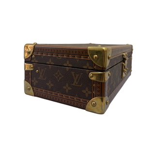 Louis Vuitton Brown Monogram Canvas 8-Watch Case With Golden Brass Hardware