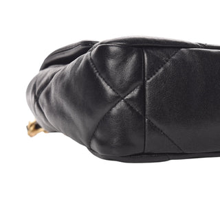 Chanel Black Lambskin Quilted Medium Chanel 19 Flap Bag