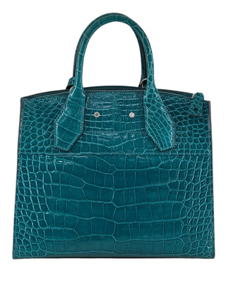 Louis Vuitton Green Inferno City Streamer PM Crocodilian Brilliant Bag