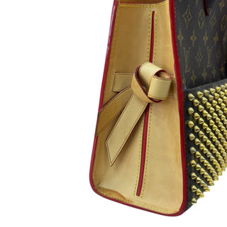 Louis Vuitton x Christian Louboutin Monogram Canvas With Gold Studs Iconoclast Tote Bag