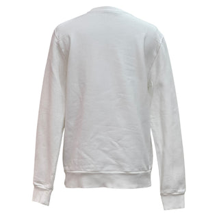 Christian Dior x KAWS White Cotton Terry Logo Bee Embroidered Sweatshirt