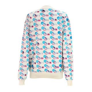 Chanel Beach Series Multicolour V-Neck Sweater with Sequin Details