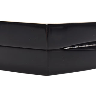 Chanel Black & Ivory Plexiglass Compact Box Clutch