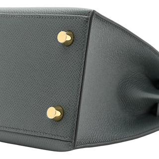 Hermès Kelly 25 Sellier Vert Amande Epsom Leather With Gold Hardware