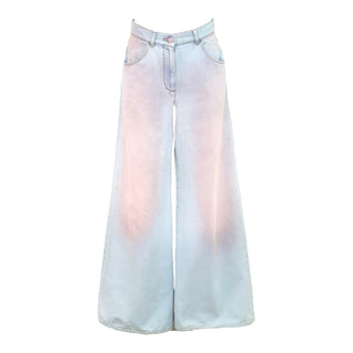 Chanel Rainbow Gradient Wide Leg Jeans