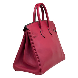 Hermes Birkin 25 Rubis Swift Leather With Gold Hardware