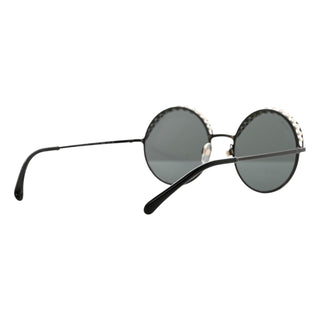 Chanel Black Pearl Round Sunglasses