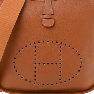 Hermes Evelyne GM Gold Togo Leather With Palladium Hardware
