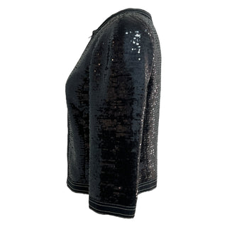 Chanel Black Sequin Embellished Evening Jacket