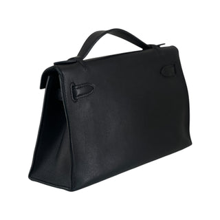 Hermès Kelly Pochette Black Swift Leather With Gold Hardware