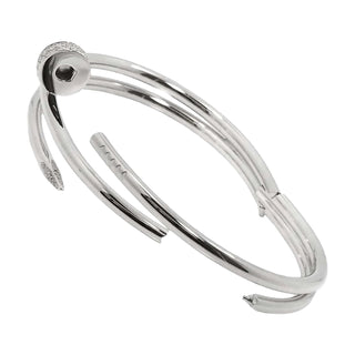 Cartier Juste Un Clou Double Wrap White Gold Diamond Bracelet