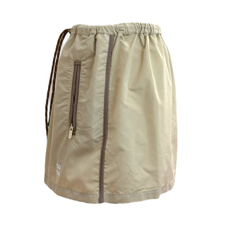 Miu Miu Beige Hooded Nylon Windbreaker Set