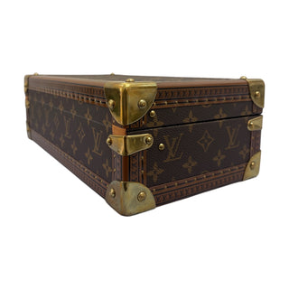 Louis Vuitton Brown Monogram Canvas 8-Watch Case With Golden Brass Hardware