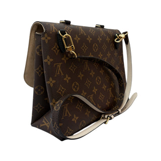 Louis Vuitton Brown Monogram & Python Mylockme Top Handle Bag