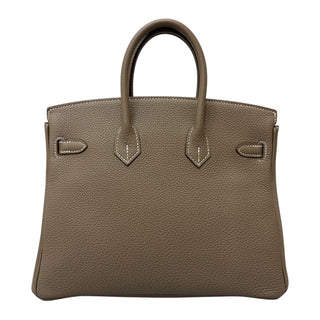 Hermès Birkin 25 In Étoupe Togo Leather With Palladium Hardware