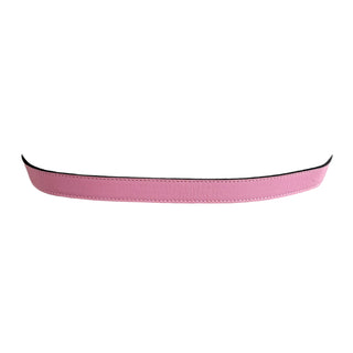 Gucci Pink Leather Bee Buckle Belt With Crystal Detailing