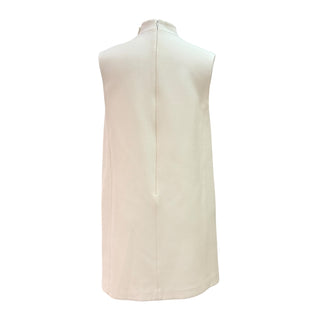 Christian Dior Cream Sleeveless Shift Dress with Bee Motif