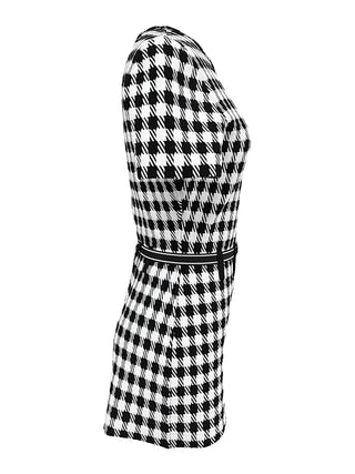 Alaïa Checked Jacquard Playsuit