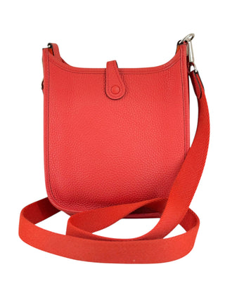 Hermès Rouge Casaque Taurillon Clemence Evelyne TPM