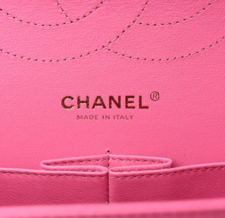 Chanel Pink Caviar Quilted Jumbo Double Flap Bag With GHW
