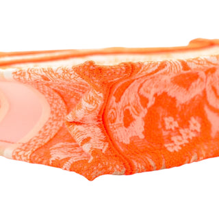 Christian Dior Mini Book Tote in Orange Embroidered Toile de Jouy Canvas