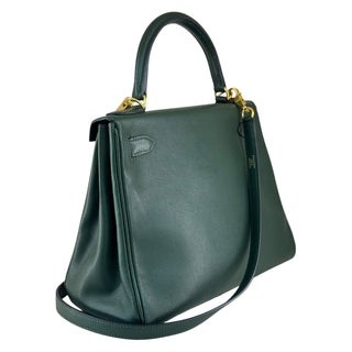 Hermès Kelly 28 In Vert Anglais Togo Leather With Gold Hardware