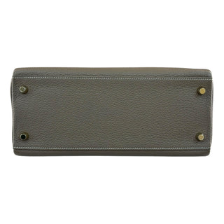 Hermès Kelly 28 Retourne In Etoupe Togo Leather With Gold Hardware