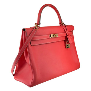 Hermès Candy Collection Kelly 35 in Rose Jaipur & Gold With GHW