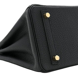 Hermès Birkin 25 Noir Togo Leather With Gold Hardware