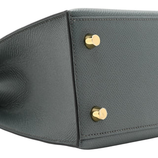 Hermès Kelly 25 Sellier Vert Amande Epsom Leather With Gold Hardware