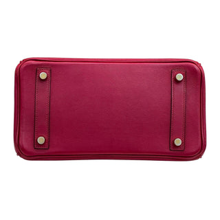 Hermes Birkin 25 Rubis Swift Leather With Gold Hardware