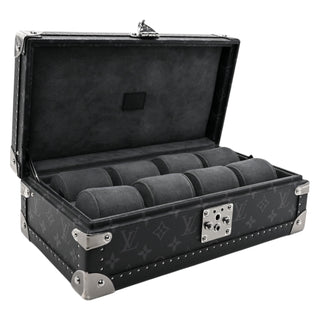 Louis Vuitton Black Monogram Eclipse Coffret 8 Watch Case