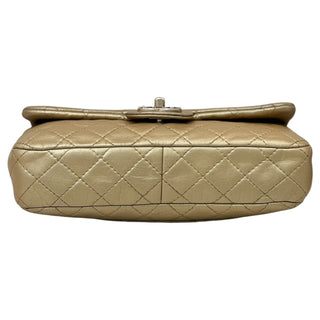 Chanel Gold Metallic Lambskin Quilted Medium Precious Jewel Single Flap Bag