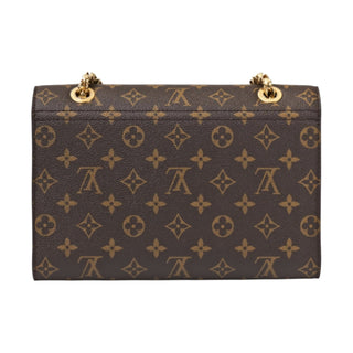 Louis Vuitton Rose Bruyère Python & Monogram Canvas Victoire Bag With Gold Hardware