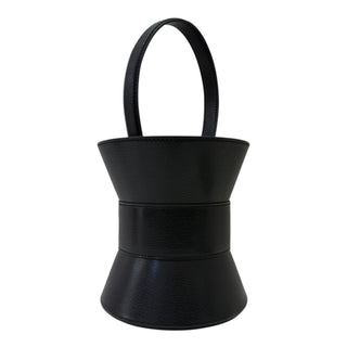 Hermes Mini Medor Collier De Chien Black Chevre Leather With Palladium Hardware