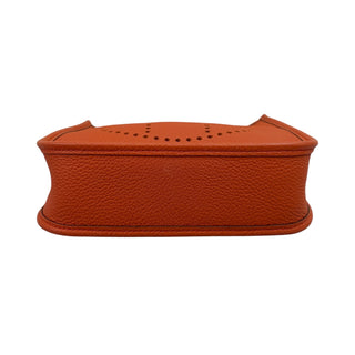 Hermes Cuivre Togo Leather Evelyne TPM Palladium Gold Hardware