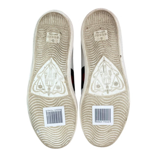 Gucci Ace White Leather Web Stripe Sneakers