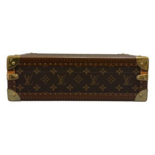 Louis Vuitton Brown Monogram Canvas 8-Watch Case With Golden Brass Hardware